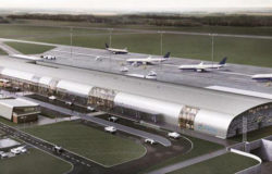 By train, go straight to the Modlin Airport in 2022 at the earliest