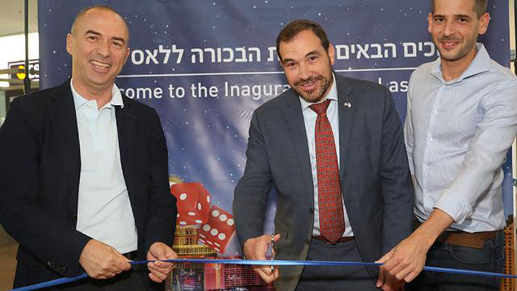 EL AL's inaugural flight from Tel Aviv to Las Vegas