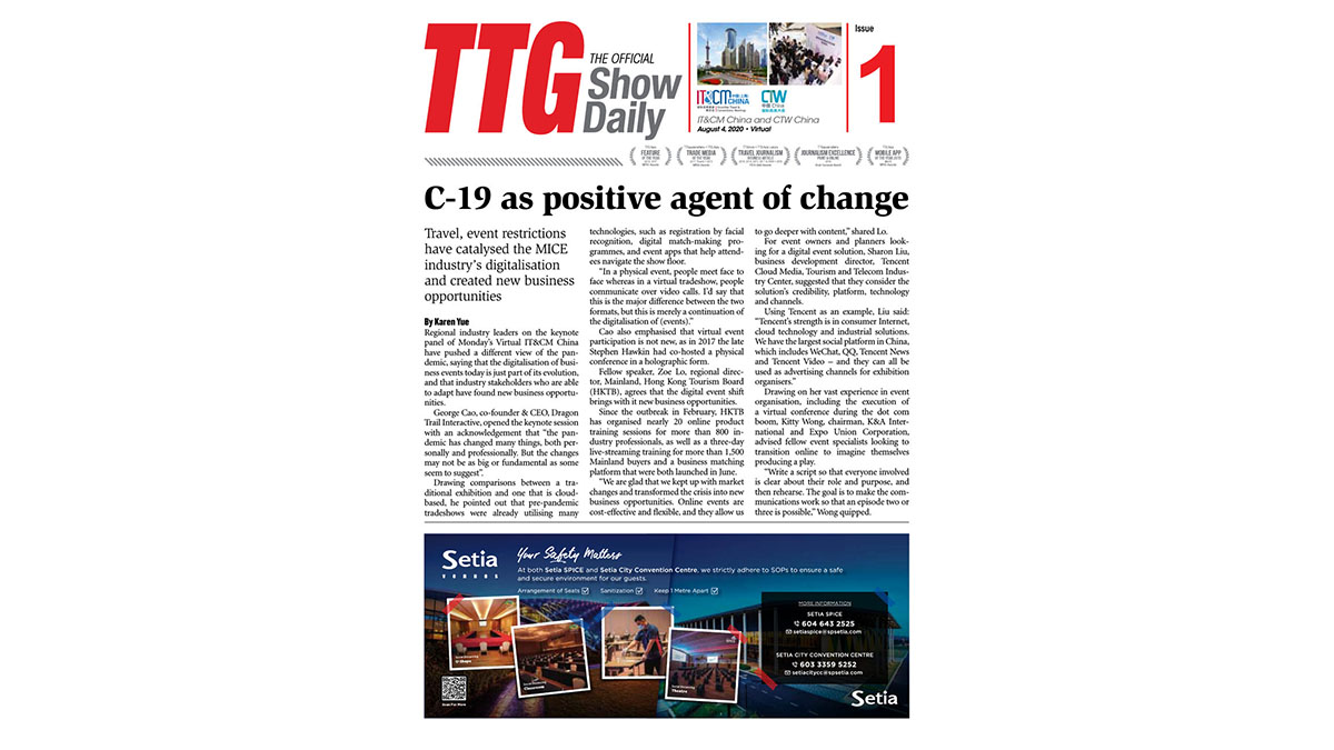 TTG Official Show Daily - IT&CM China and CTW China 2020